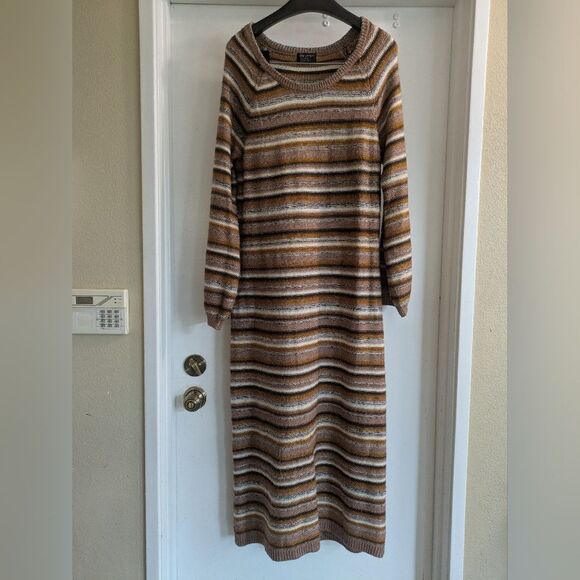 Lane Bryant striped maxi sweater dress size 18/20 - Picture 1 of 7